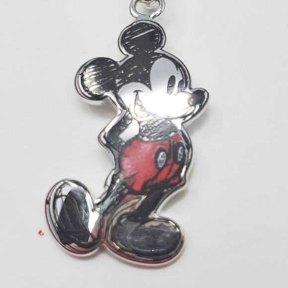 Disney Mickey Mouse 90 Years Celebration Fine Silver Plated Necklace NIP - Picture 4 of 10